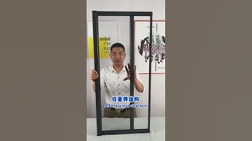Synchronized rewind high-definition steel mesh window, arbitrary stop structure, track chain