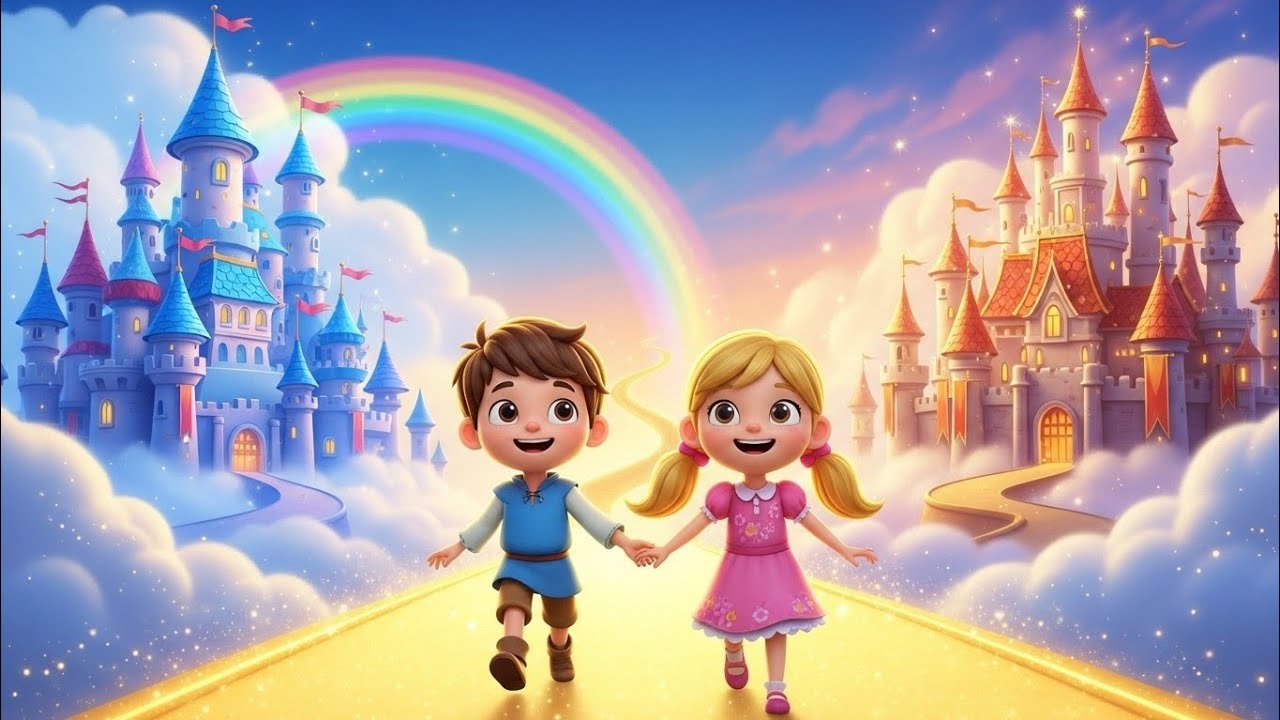 Ethan & Lily’s Magical Journey: The Golden Road of Two Kingdoms 🌟