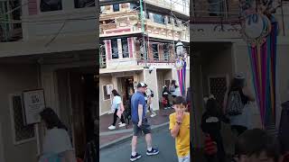 Longer view of Carnation Company Old Fashion Sign Exposed Main Street USA Disneyland Park (3/7/2026)