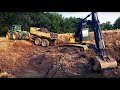 Digging a Pond: The Deep Cut! - The John Deere 200D Excavator Digs Down 25 feet!