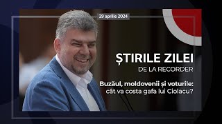 29 APRILIE 2024. Buzăul, moldovenii și voturile: cât va costa gafa lui Ciolacu?