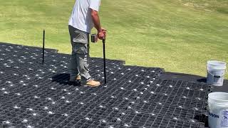 FAST IN ⚡ FAST OUT! Smarter way to access any construction site. GEOTERRA® GTO Mats Bolt Connection.