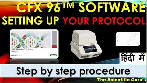 CFX Manager™- Setting Up RT-PCR Protocol- BIORAD system
