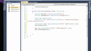 C#  AdoNet - Part 08 - Disconnected - Cemal Can AKGÜL