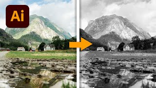 How to Make an Image Black and White in Illustrator