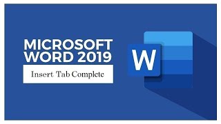 Microsoft Word 2019. Insert Tab Part - 10 ||Complete Home & Insert Tab|| The Programming Hub.