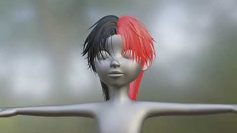 Hair 3D Model Zepeto Item Template FBX Prefab Unity 33