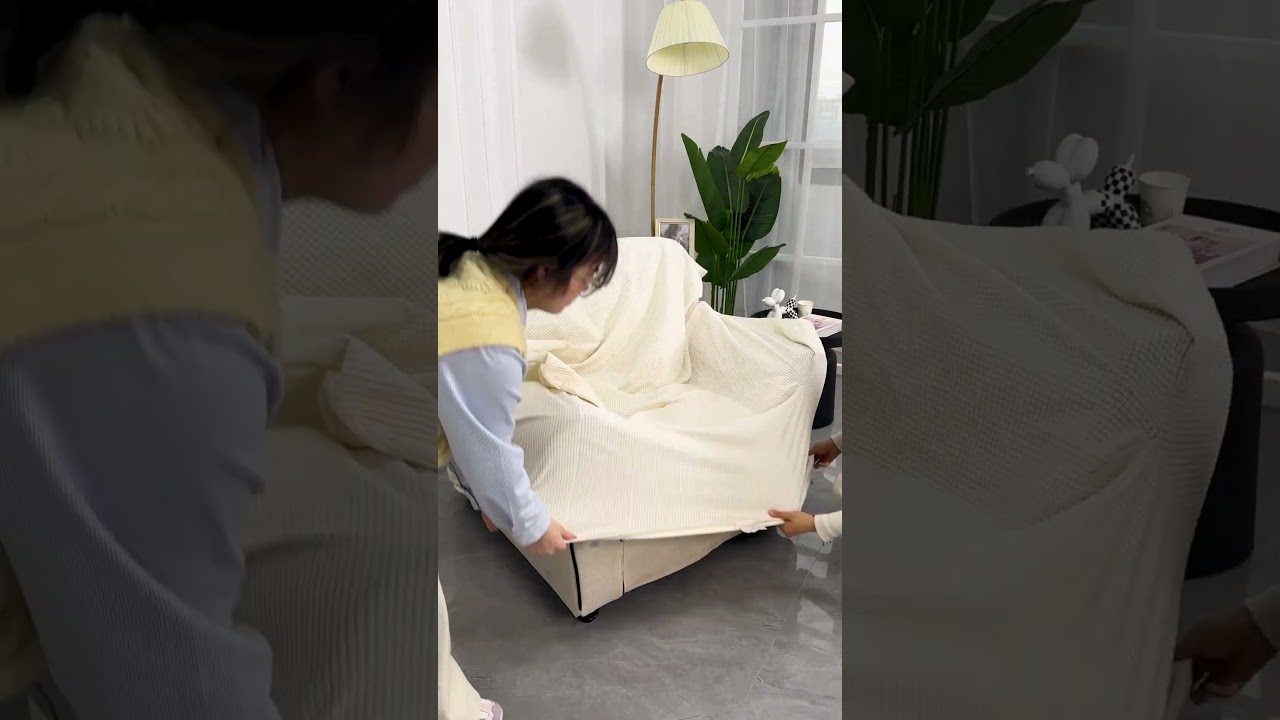 Refresh the broken sofa with Easy-Going sofa slipcover!