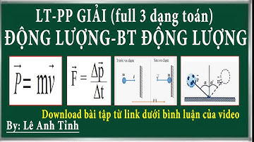 pp giải full 3 dạng toán về động lượng, biến thiên động lượng, lực bóng tác dụng vào tường, kntt