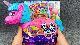 ASMR Unboxing Polly Pocket Unicorn Partyland – 35th Anniversary Surprise!