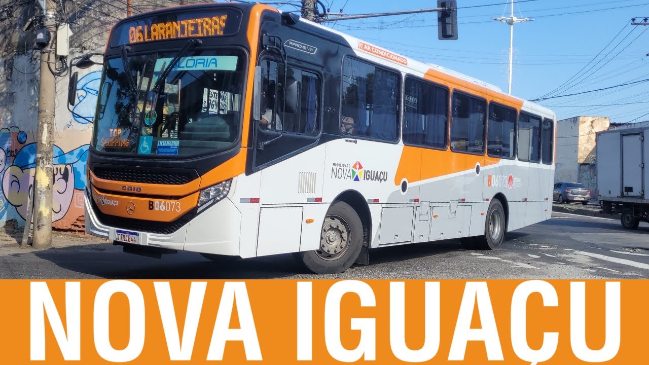 Movimentação de ÔNIBUS na VIA LIGHT - Centro de NOVA IGUAÇU