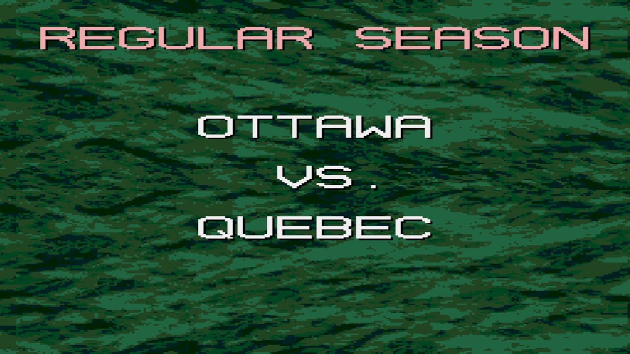 Quebec at Ottawa | October 6th, 1993 | 93-94 NHL Season Sim | Tecmo Super Hockey (Genesis)