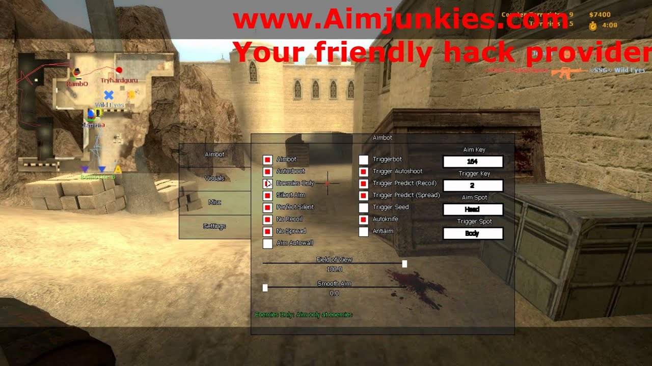 Aimjunkies cs go menu - 