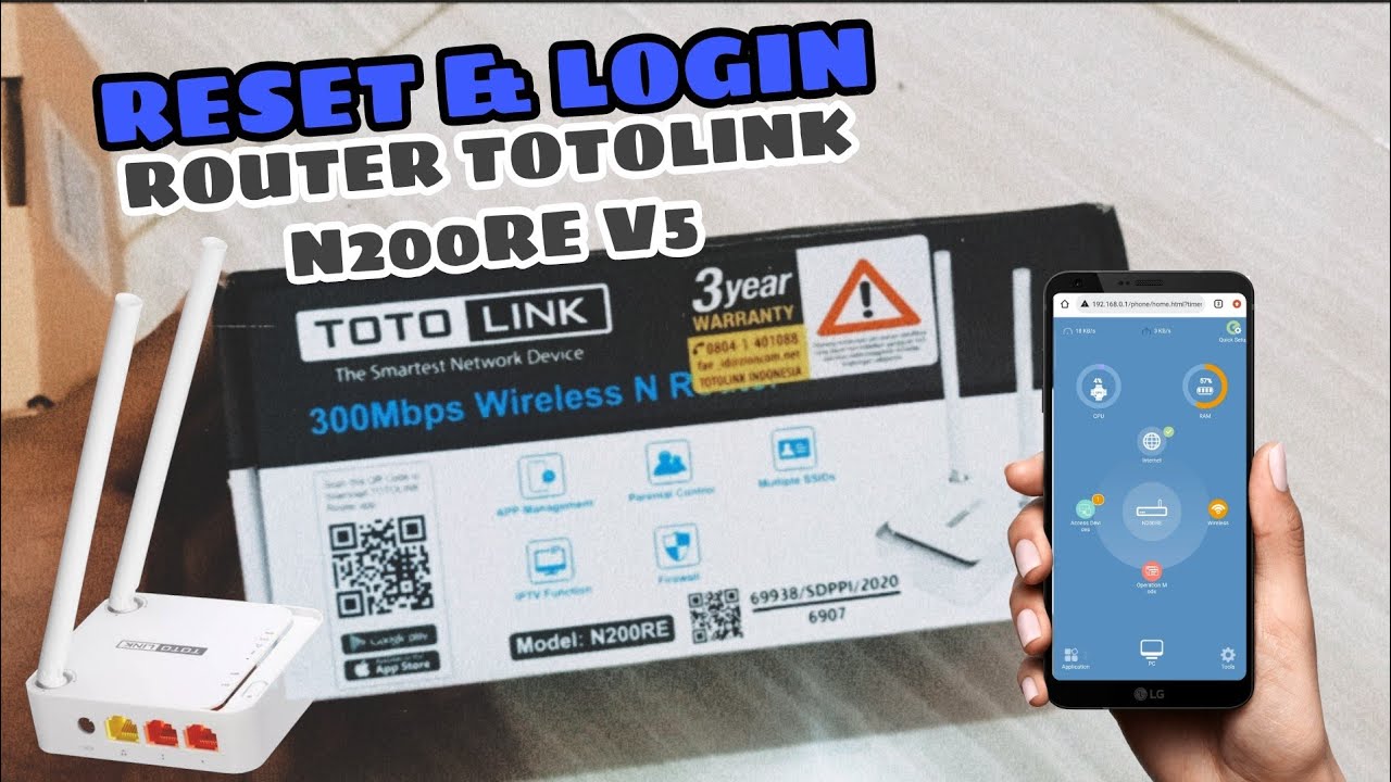 Cara Reset Router Totolink N200RE YouTube