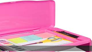 Pink Folding Lap Desk - Foldable Table for Work, Study, Gaming, Arts, Crafts, School - Collapsible