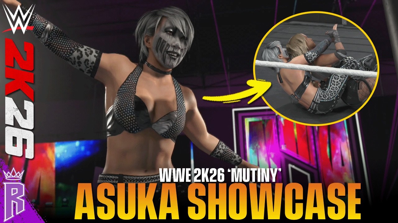 WWE 2K26: Asuka 'Mutiny' Entrance, Finishers & More #WWE2K26