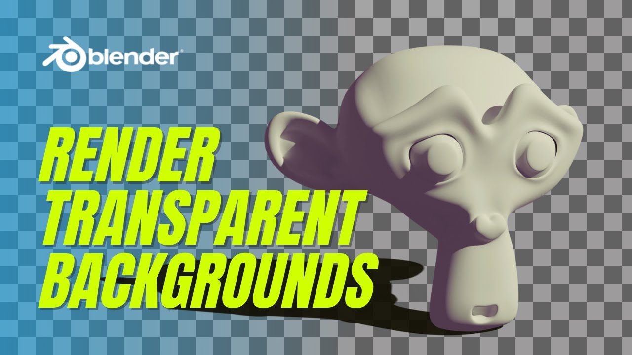 How to Render a TRANSPARENT BACKGROUND in Blender 3.0 | Blender ...