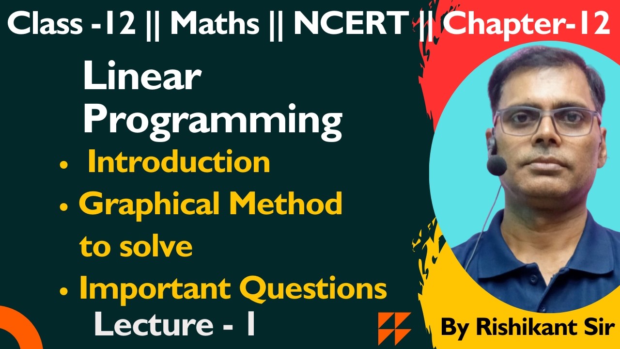 Class-12 Linear Programming Part-1 - YouTube