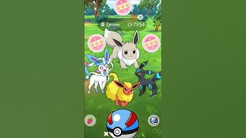 WOW! Finally I Got 💯 Hundo Eevee in #pokemongo | #shorts #eevee #hundo #shiny #rare #gaming #evolve