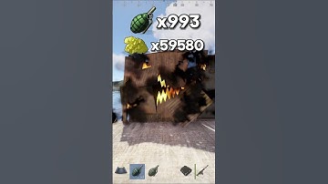 How many F1 GRENADES to RAID each WALL in Rust...