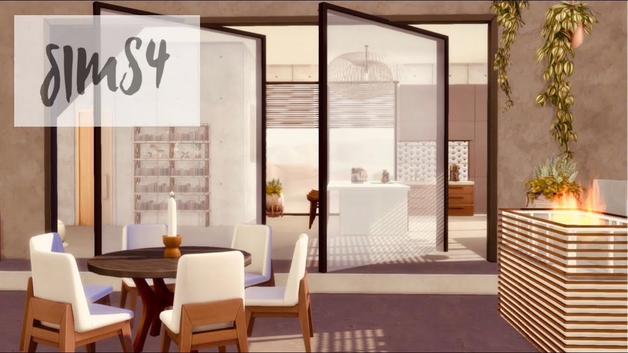 Sims 4 | Modern Cliff House | NOCC | Stop Motion | Console  PS4