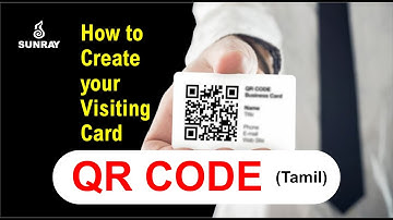 How to create QR code visiting card (Coreldraw ) - Tamil