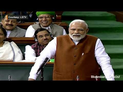 PM Modi&#39;s Motion of Thanks in Lok Sabha In Under 10 Minutes