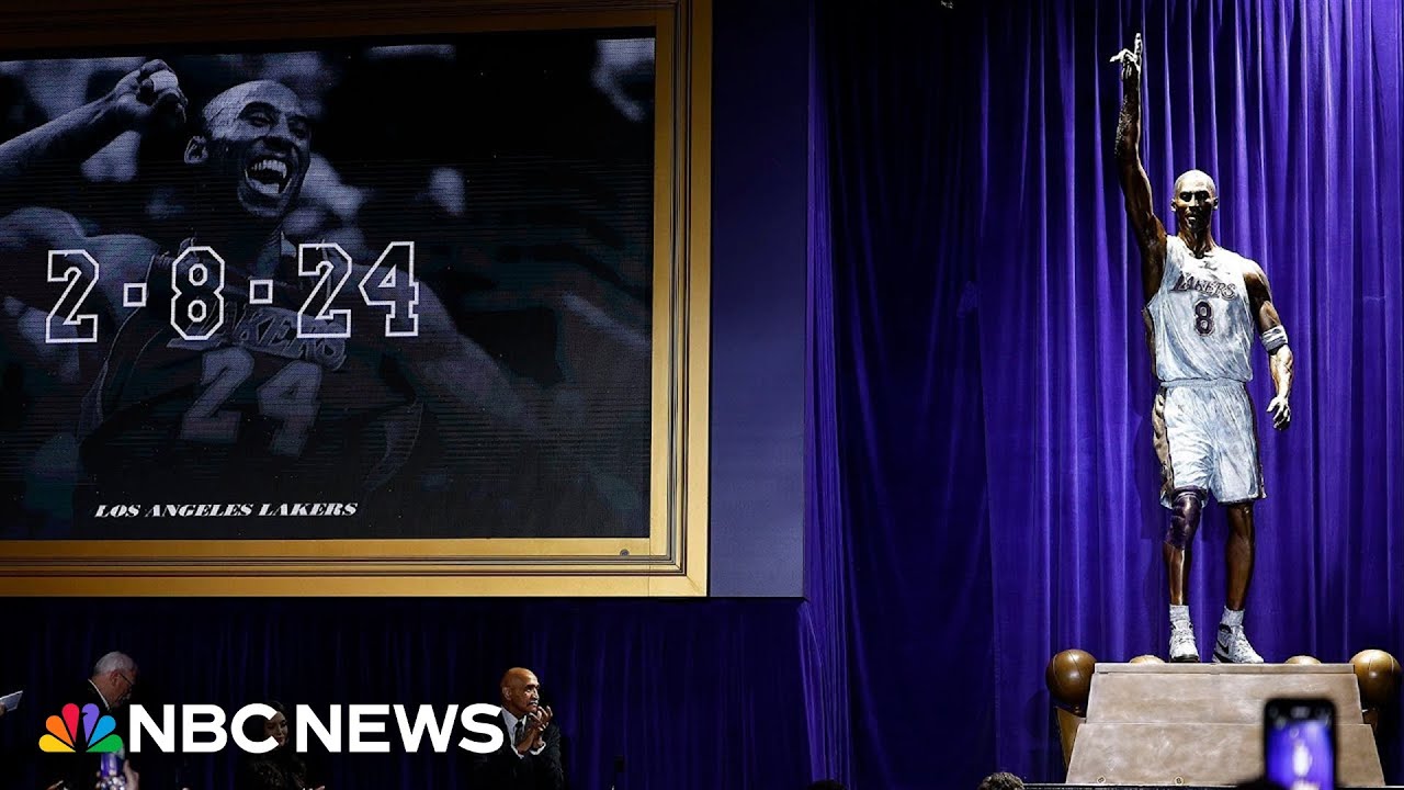 Kobe Bryant’s statue unveiled outside Crypto.com Arena