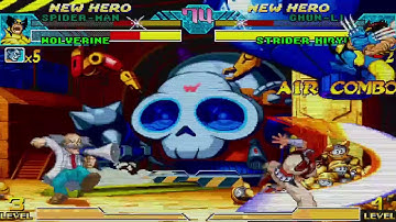 Marvel vs. Capcom - Spiderman, Wolverine vs. Chun-Li, Strider Hiryu