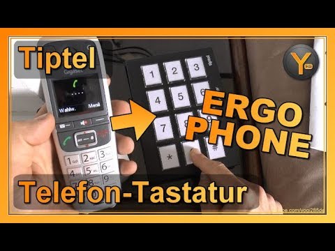 Tiptel Ergophone Wählgerät | Telefon-Tastatur mit Nummernspeicher