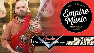 Fender Custom Shop Limited Edition Precision Jazz  (Aged Candy Apple Red)  - EMPIRE MUSIC