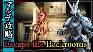 【Escape the Backrooms | Day09】マルチで全ステージ攻略！叫ばずにはいられない機竜の#バックルーム 実況【#Vtuber 】#escapethebackrooms