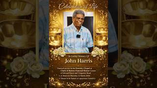 Funeral Tribute Service Of John Anthony Harris