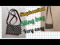 simple Sling bag🛍️making  method/very easy Sling bag/how to make cloth sling bag?