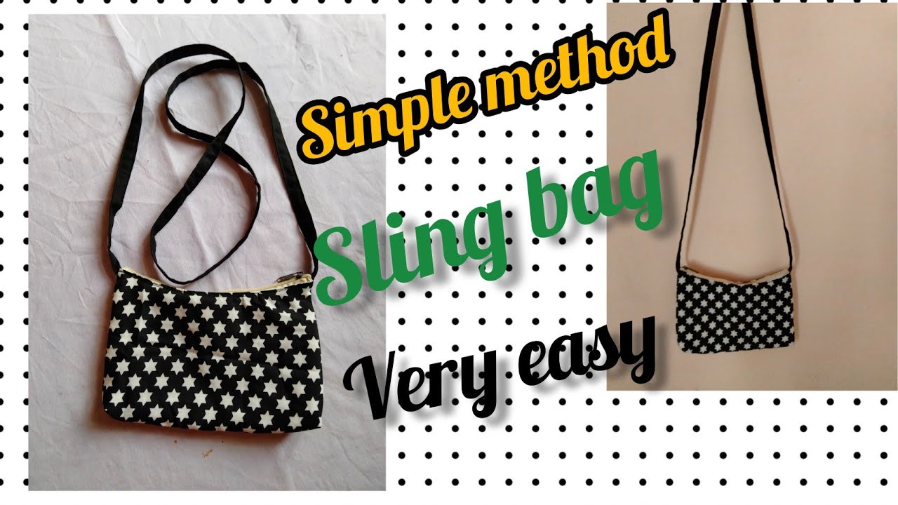 simple Sling bag🛍️making method/very easy Sling bag/how to make cloth