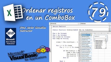 Ordenar registros en un ComboBox | VBA Excel 2016 #79