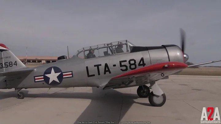 Accu-Sim T-6 Texan "The Six" - 15 minute demonstration