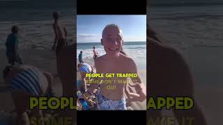 Don’t Dig Deep: Beach Hole Collapse Nearly Buries Him — Watch This #shorts #shortsvideo #didyouknow