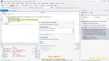 Show Application Error Notice With Messagebox Visual Basic  NET