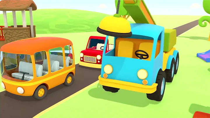 Sing with Leo! Car Cartoons for Kids & Baby Songs. The Tow Truck & Street Vehicles