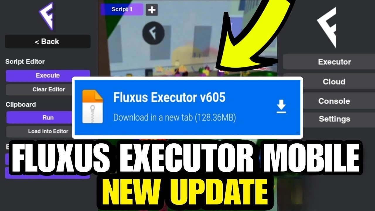 MOBILE Download Fluxus Executor Roblox and Update Get Key Tutorial 2023 
