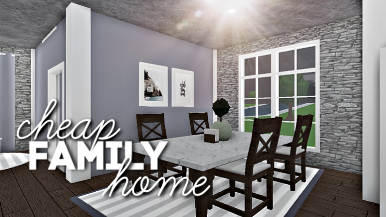 roblox bloxburg cheap family christmas home speedbuild youtube