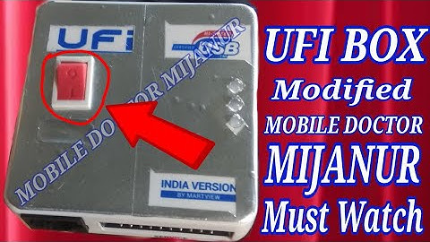 World first modified Ufi Box By Mobile Doctor Mijanur
