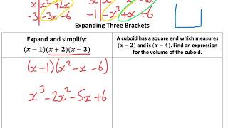 Expanding Three Brackets