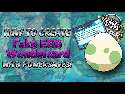 How to Use Fake Egg Wondercard Code Powersaves Tutorial Guide Pokemon Omega Ruby & Alpha Sapphire!