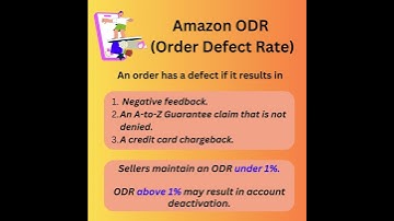 Amazon ODR (Order Defect Rate)