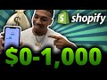 $0 To $1K/Day In 2 Days Shopify Dropshipping | Step By Step Tutorial