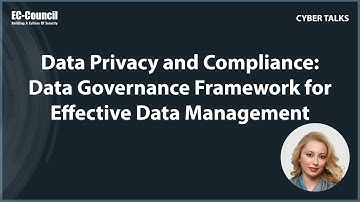 Data Privacy and Compliance: Data Governance Framework for Effective Data Management