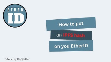 How to put an IPFS hash on your EtherID