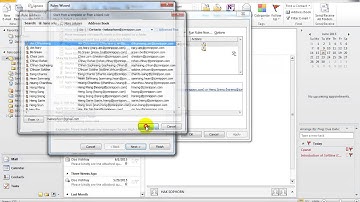 How to create rule and move messages from someone to a folder in outlook 2010 [part8]
